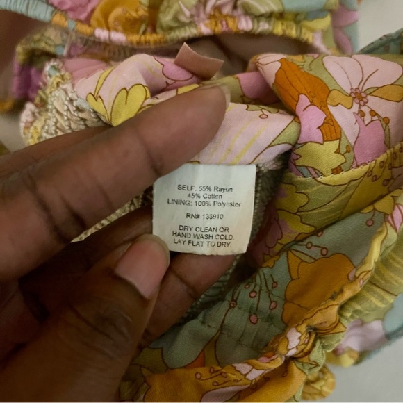 Show Me Your MuMu Jenna Yellow Floral Puff Sleeve Blouse - Picture 13 of 15